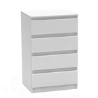 Comoda cu 4 sertare HANY NEW 014, alba
