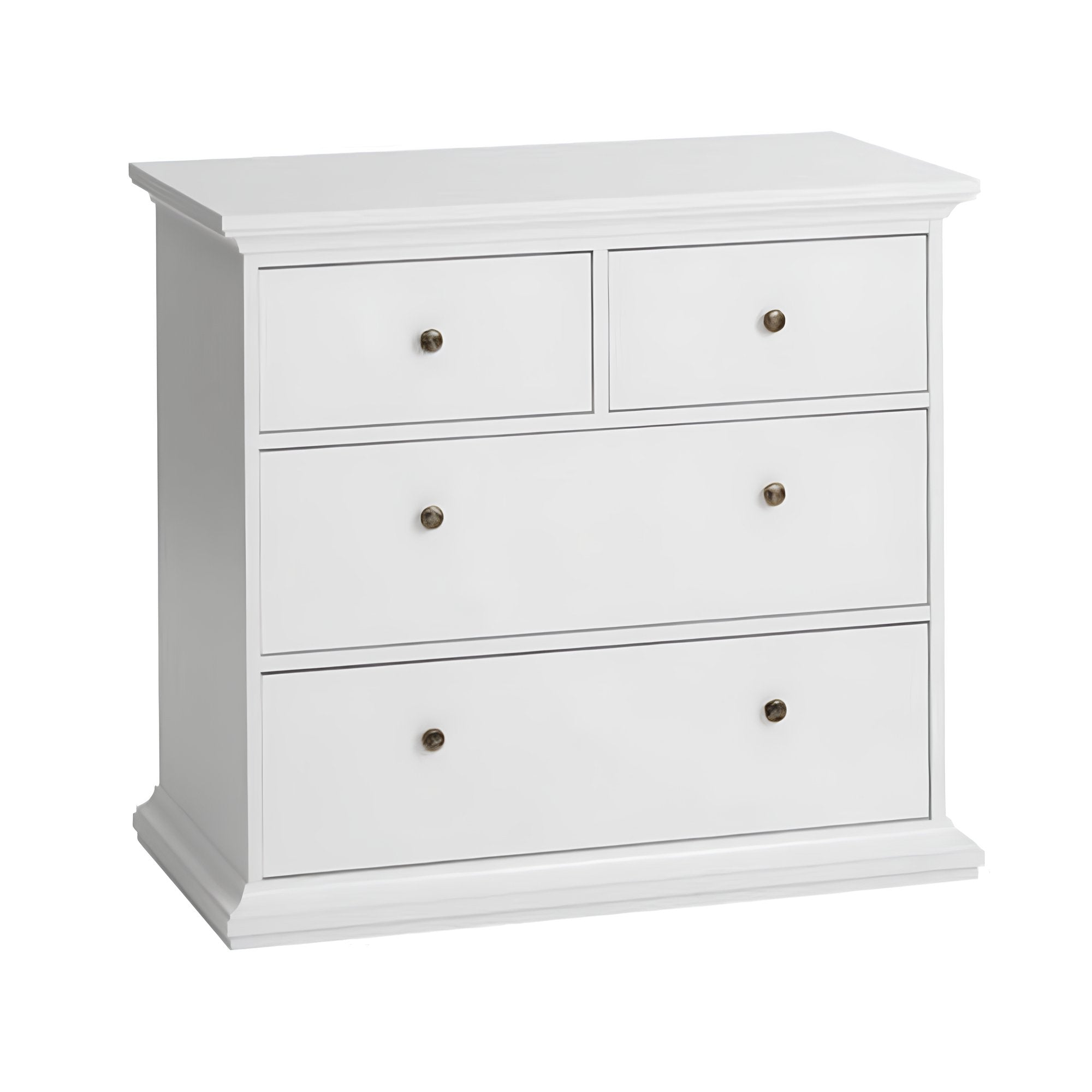 Comoda PAL infoliat/MDF lacuit PARIS 76716, alb