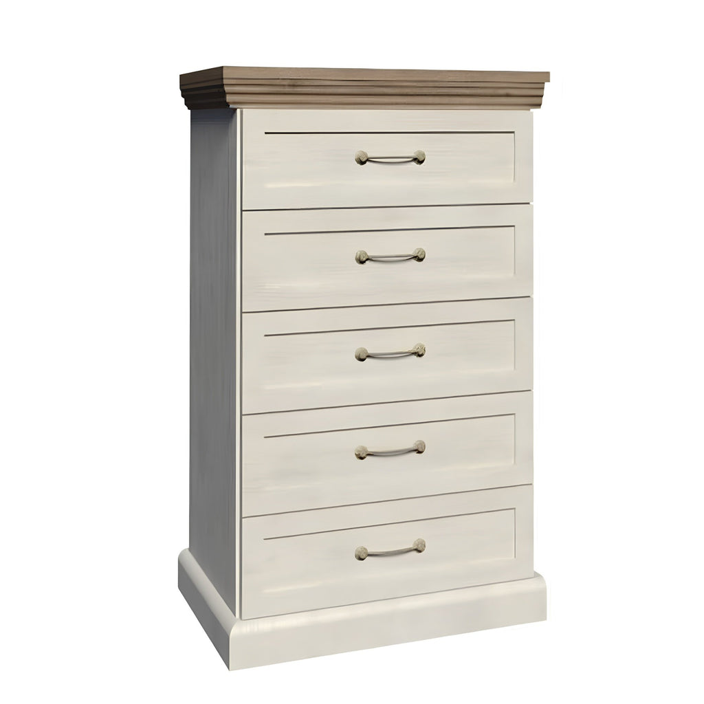 Comoda ROYAL KS5, 5 sertare, pin nordic/stejar salbatic