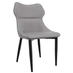 Scaun de dining TABITA, gri deschis/gri inchis/negru