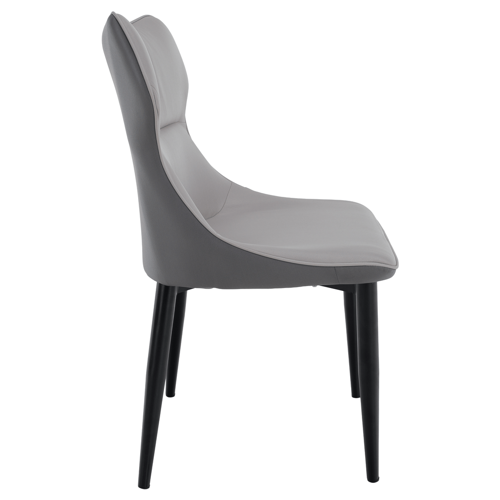 Scaun TABITA, gri deschis / gri inchis / negru