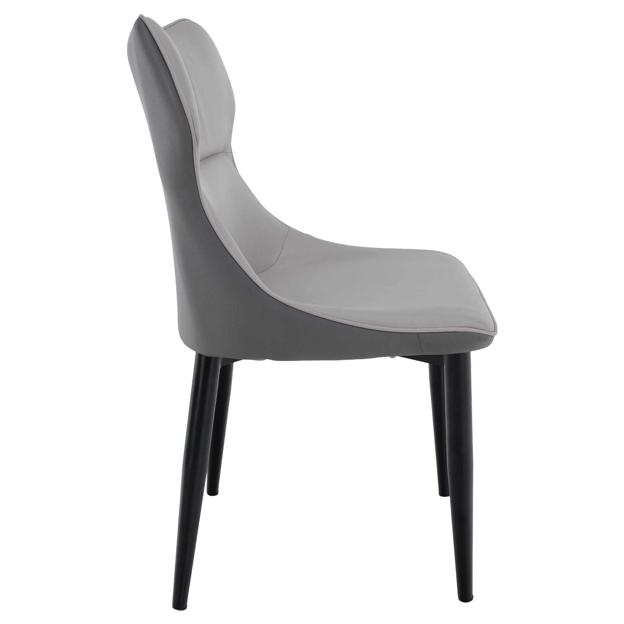 Scaun TABITA, gri deschis / gri inchis / negru