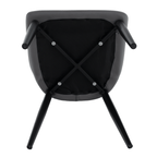 Scaun TABITA, gri deschis / gri inchis / negru