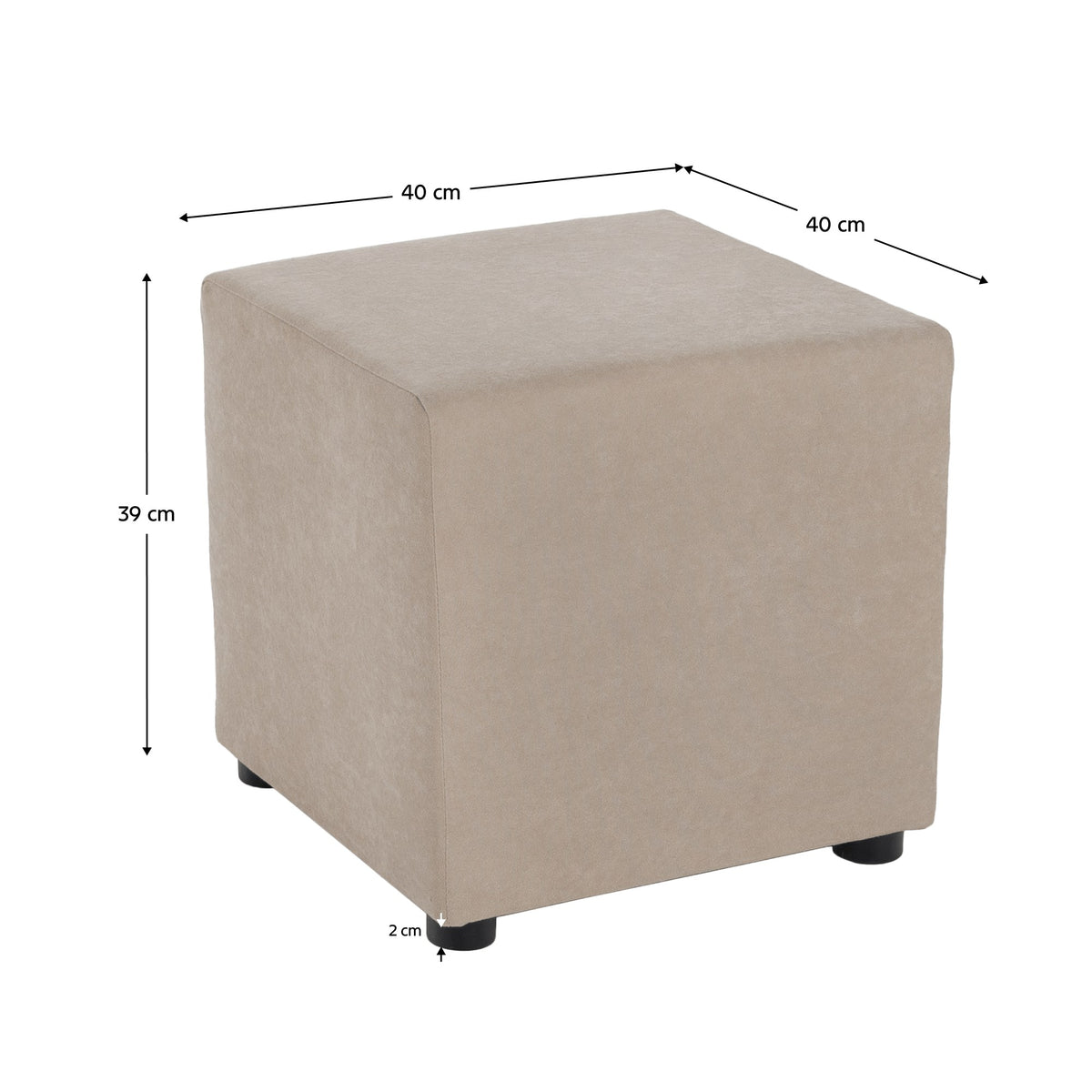 Taburet Regor – schiță cu dimensiuni