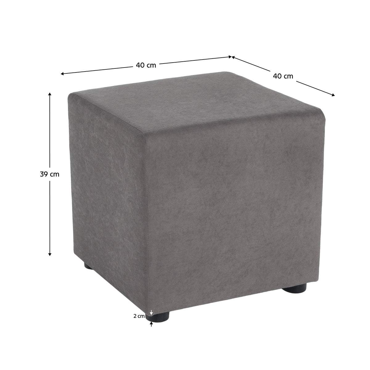Taburet Regor – schiță cu dimensiuni