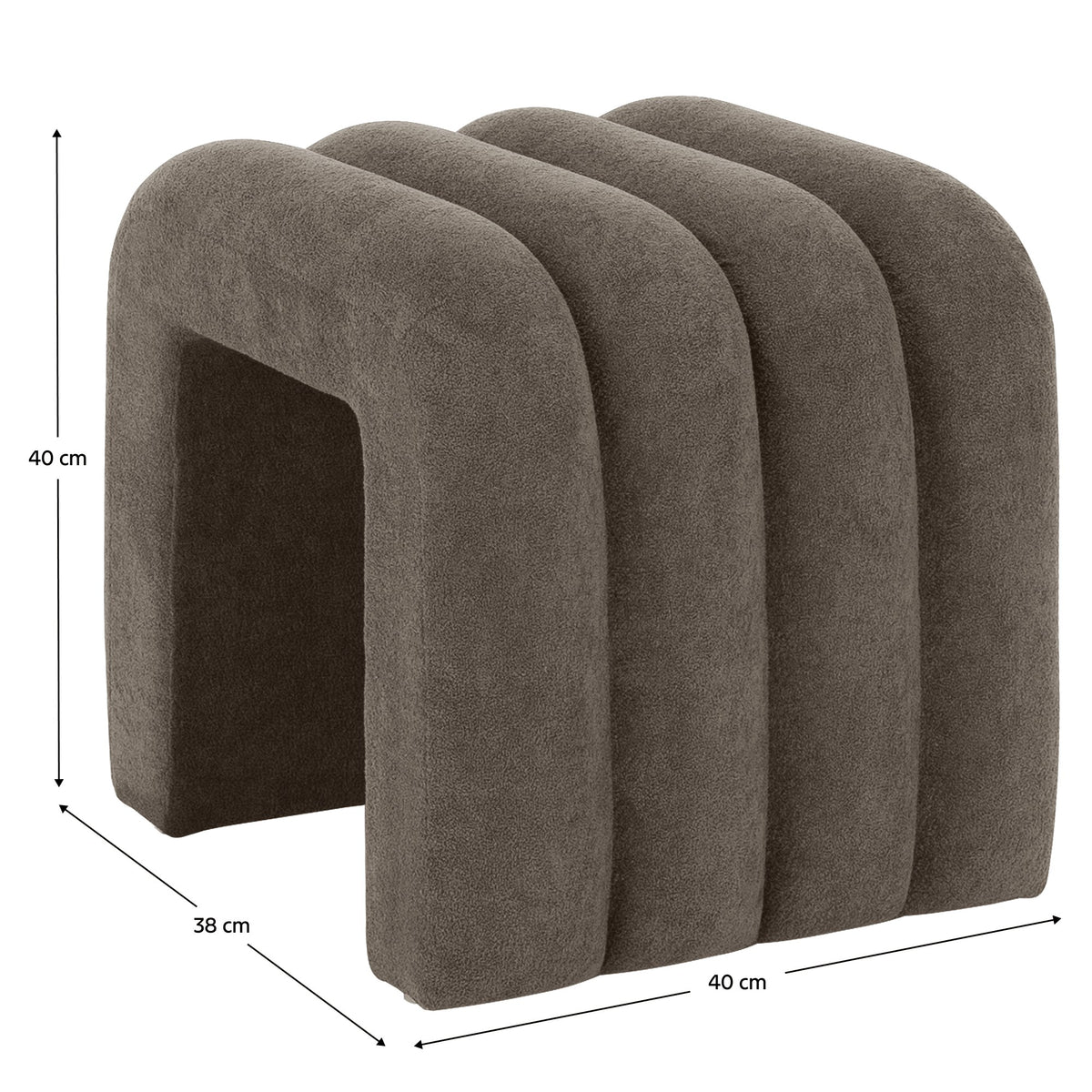 Taburet Sundo – schiță cu dimensiuni