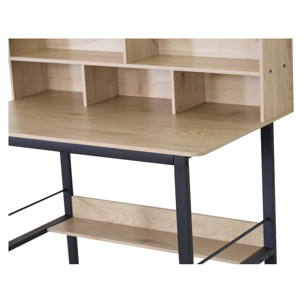 Birou PC TAMIS, stejar / negru