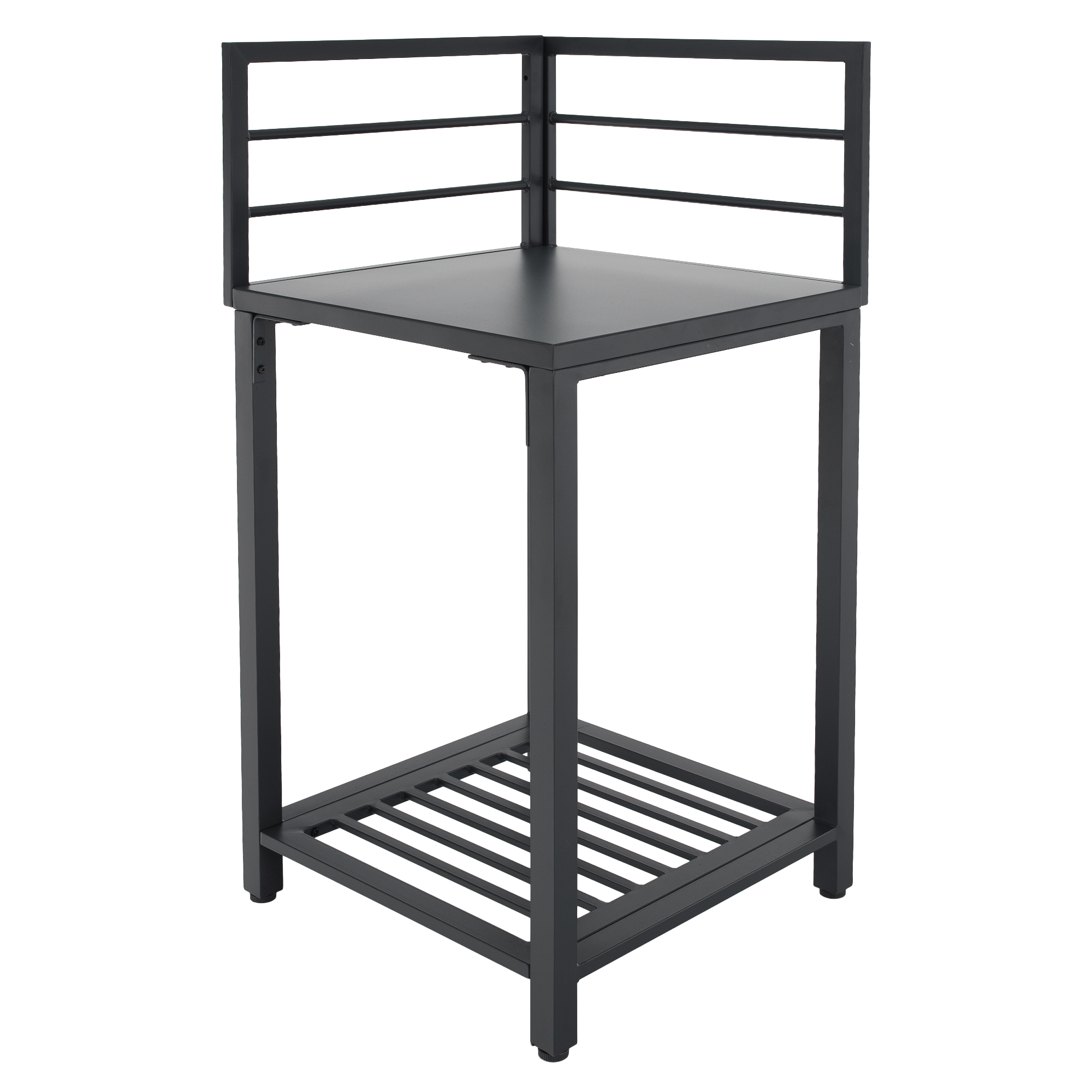 Insula de bucatarie de gradina de colt TANITA TYP 1, metal, gri