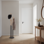 Cuier TAVEL, negru / natural