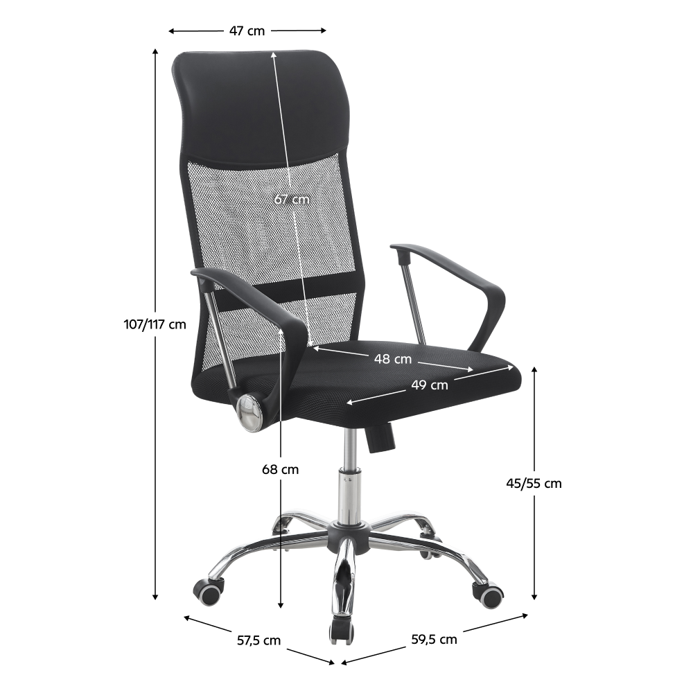 Scaun de birou reglabil TC3-973M 5 NEW, vedere 3