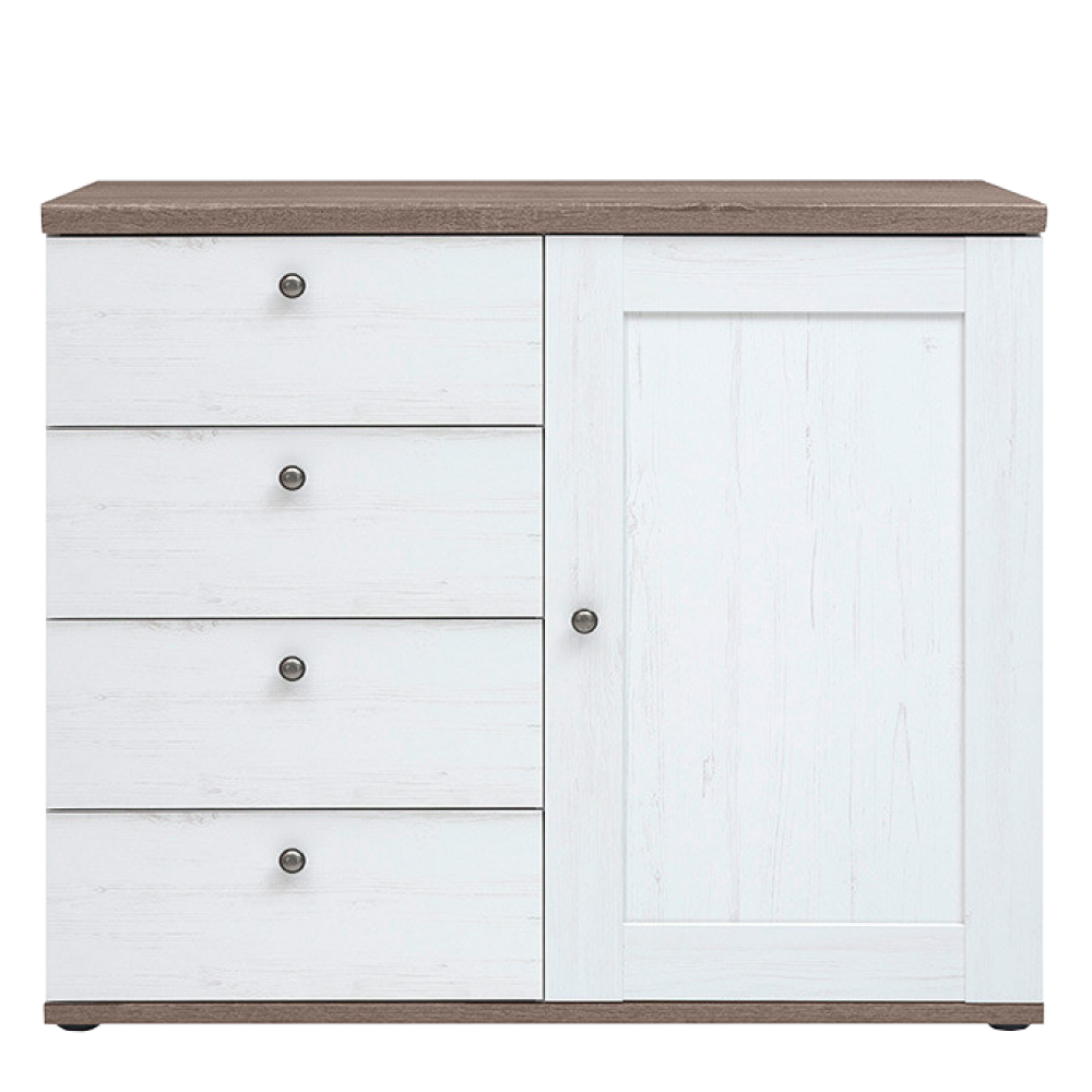 Comoda TEINA KOM4S1D, pin canyon/stejar sonoma trufel