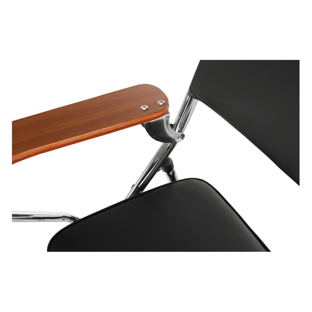 Scaun TEKER, negru / natural