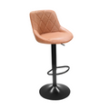Scaun de bar TERKAN NEW, coniac/negru