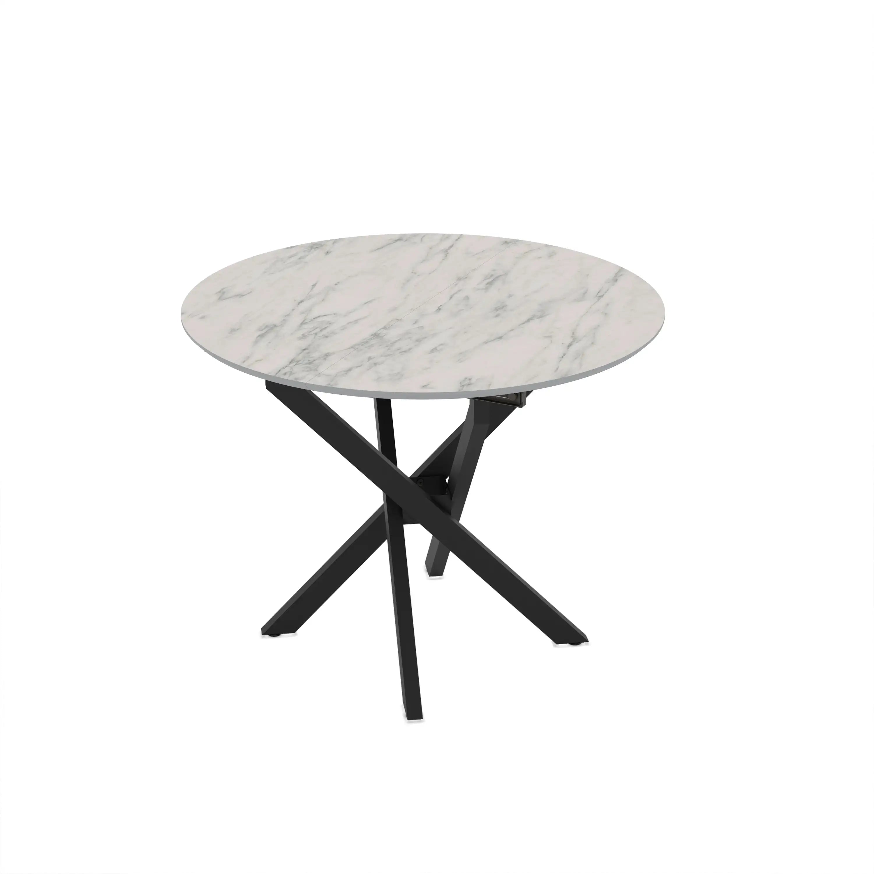 Masa, extensibila bucatarie/living rotunda 95 *95 cm, Ultra – Maxinova (imaginea 2)