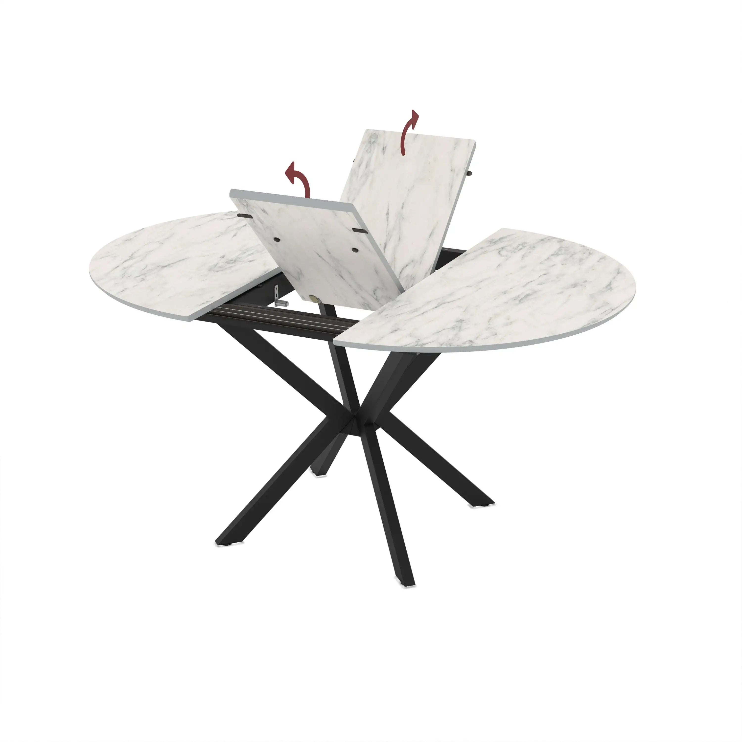 Masa, extensibila bucatarie/living rotunda 110 *110 cm, Dia – Maxinova (imaginea 4)