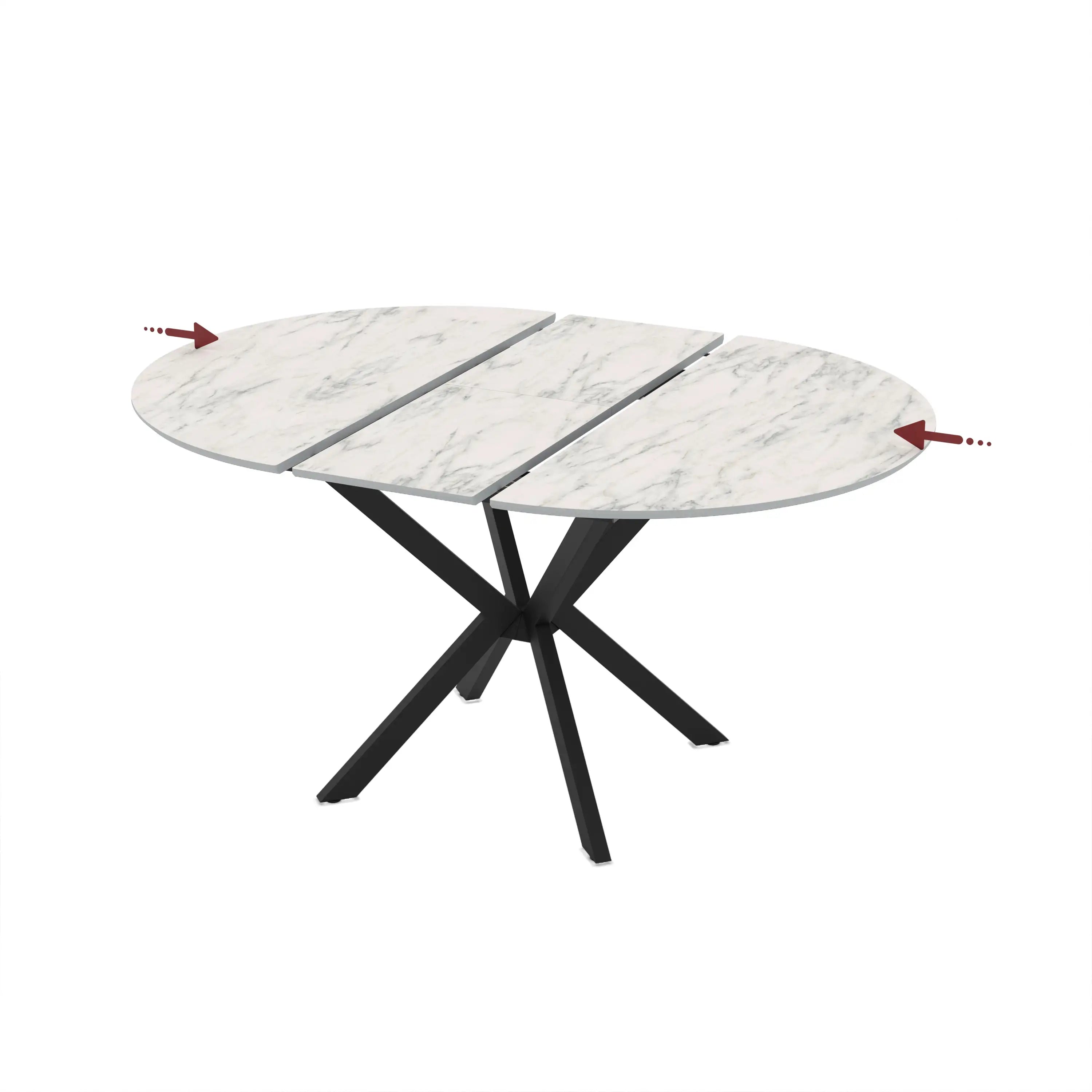Masa, extensibila bucatarie/living rotunda 110 *110 cm, Dia – Maxinova (imaginea 5)
