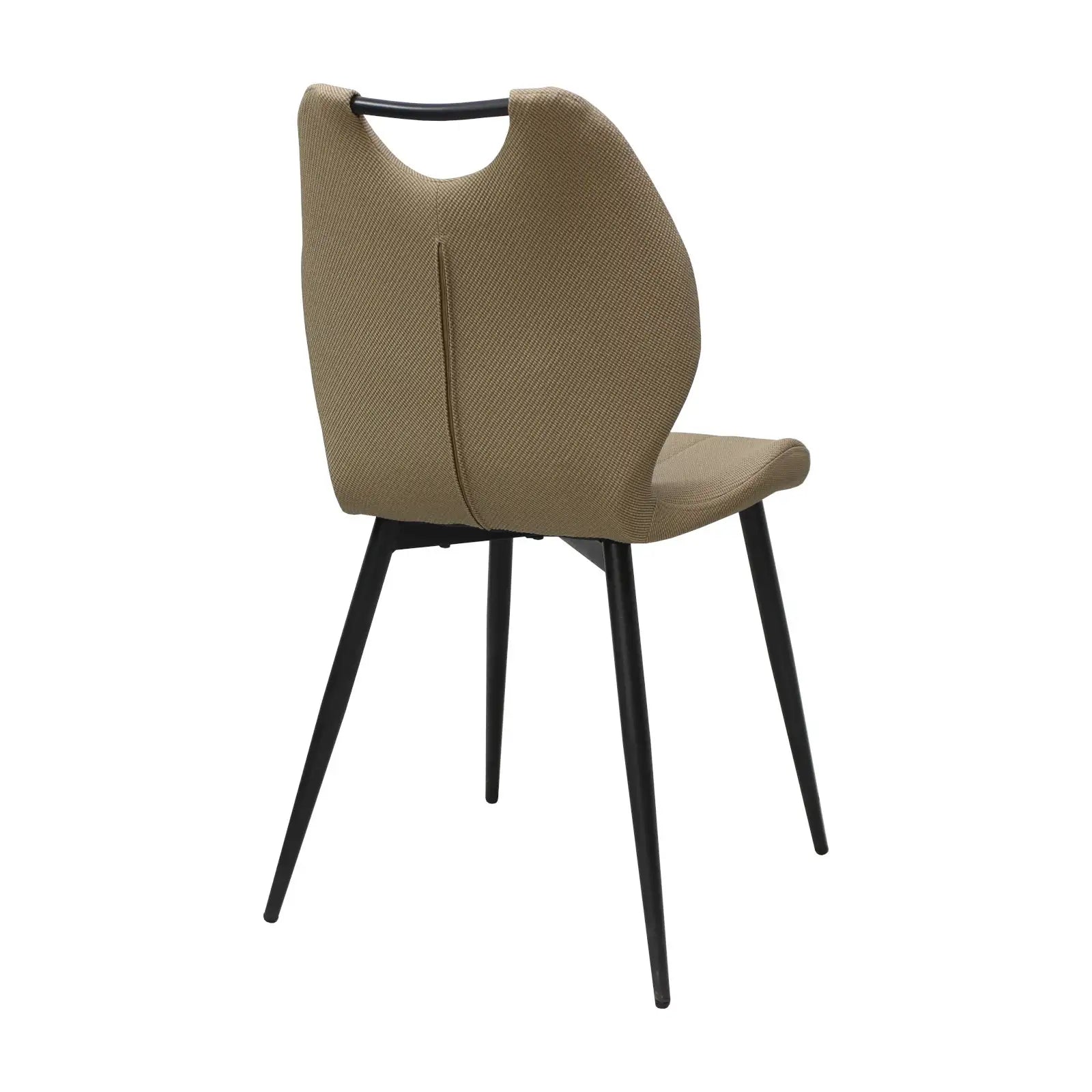 Scaun living din piele ecologica si picioare metalice, Topmax