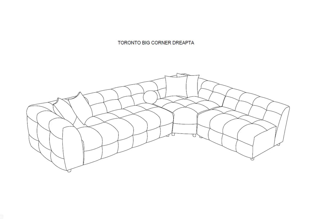 Coltar modular Boucle Toronto Big