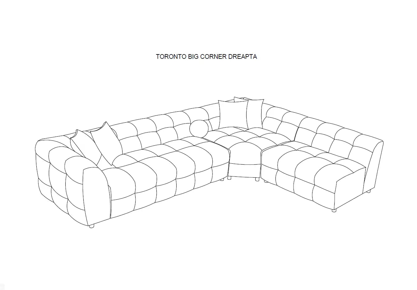 Coltar modular Boucle Toronto Big
