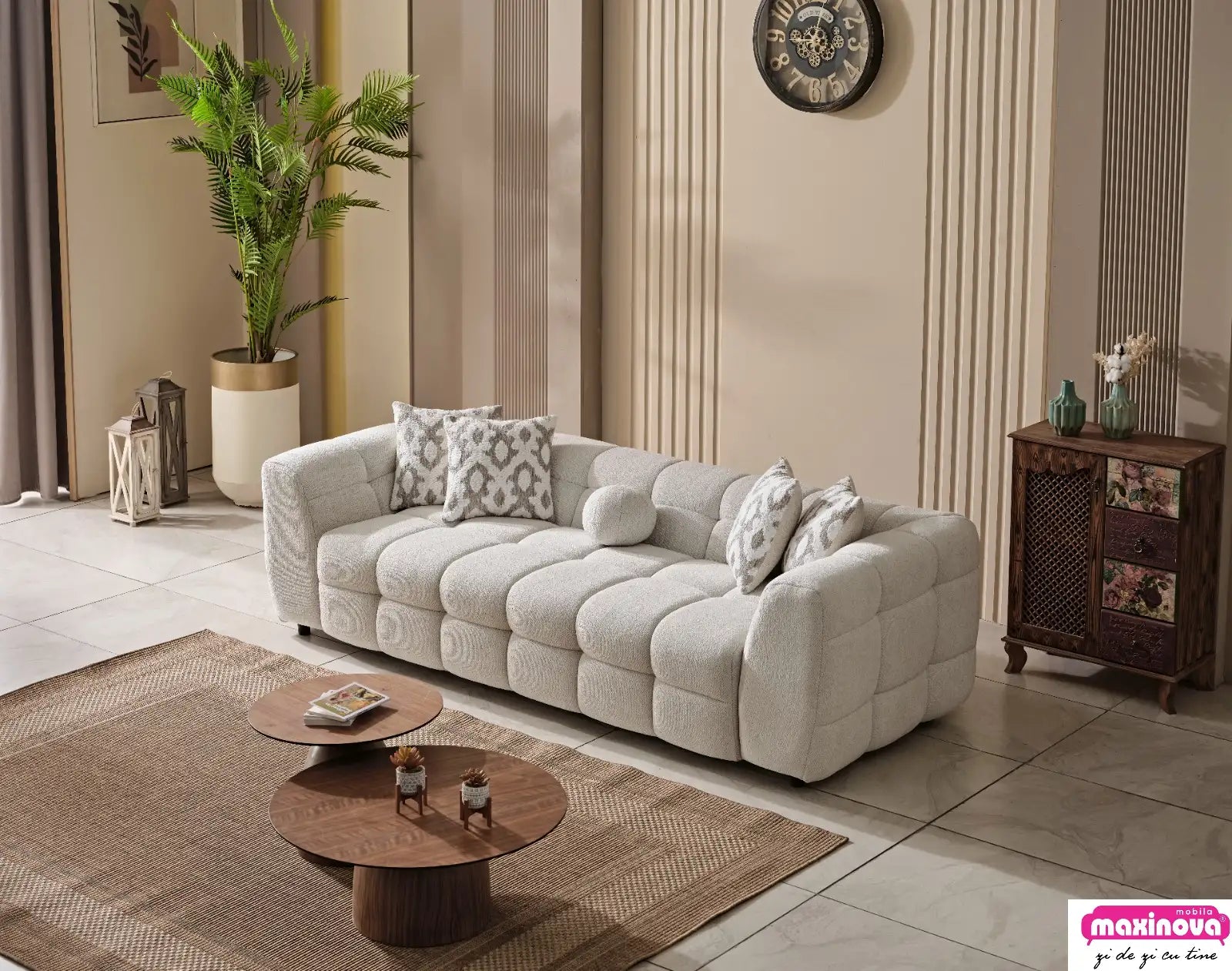 Canapea Boucle cu 3 locuri Toronto – Maxinova (imaginea 4)