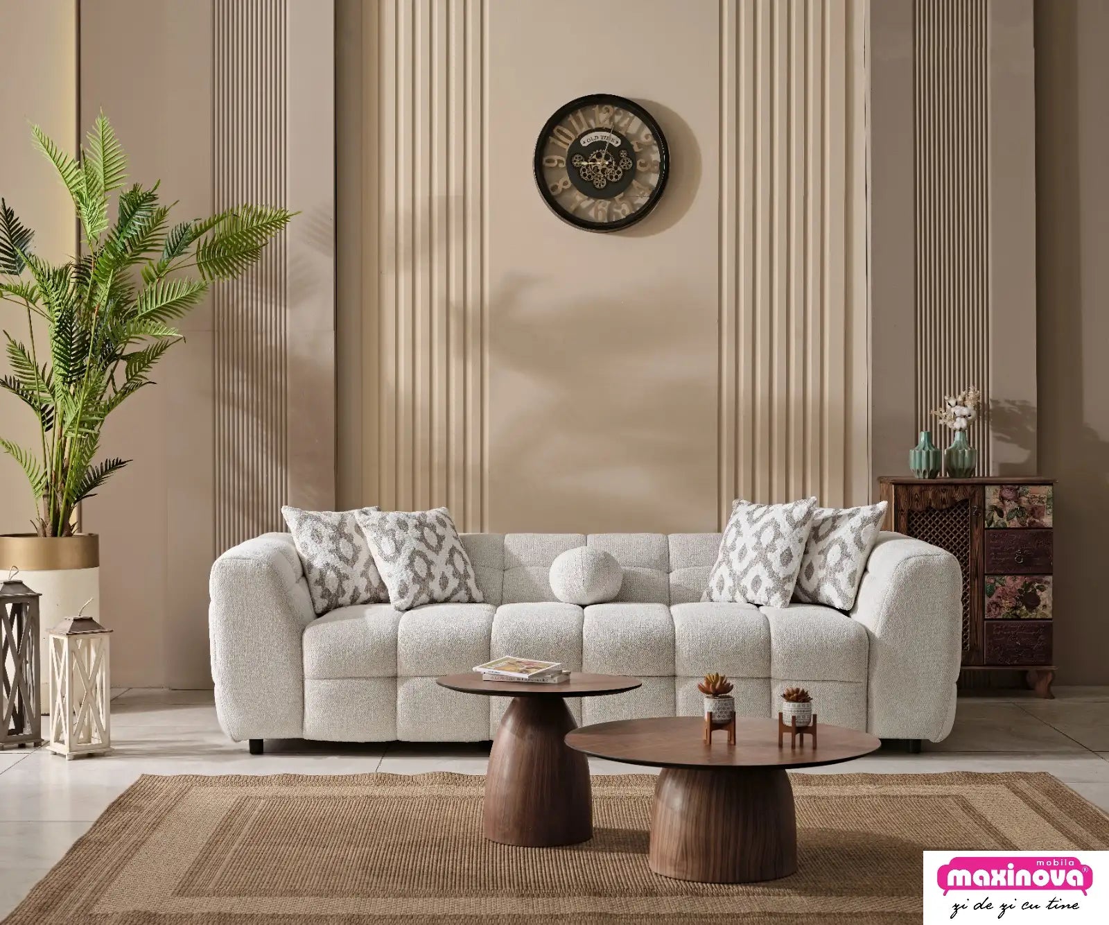 Canapea Boucle cu 3 locuri Toronto – Maxinova (imaginea 2)