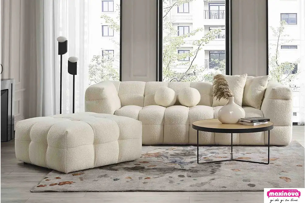 Canapea Boucle cu 3 locuri Toronto – Maxinova (imaginea 8)