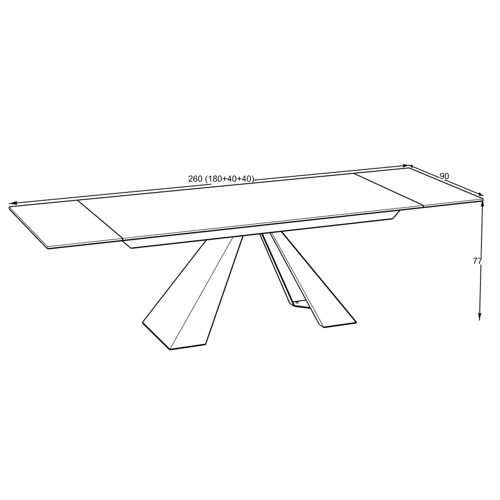 Masa, extensibila din Ceramica, Zina – Maxinova (imaginea 6)