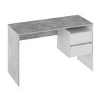 Birou PC TULIO, beton / alb