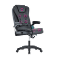 Fotoliu de birou cu functie de masaj TYLER NEW, negru
