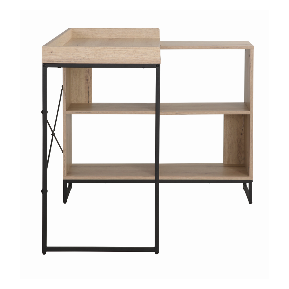 Birou PC ULOSTOL, stejar / negru