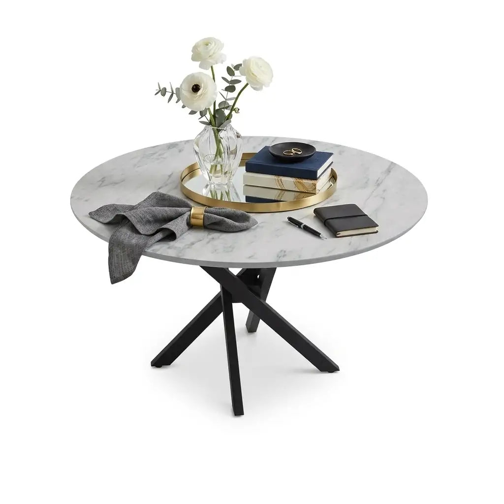Masa, extensibila bucatarie/living rotunda 95 *95 cm, Ultra – Maxinova (imaginea 1)