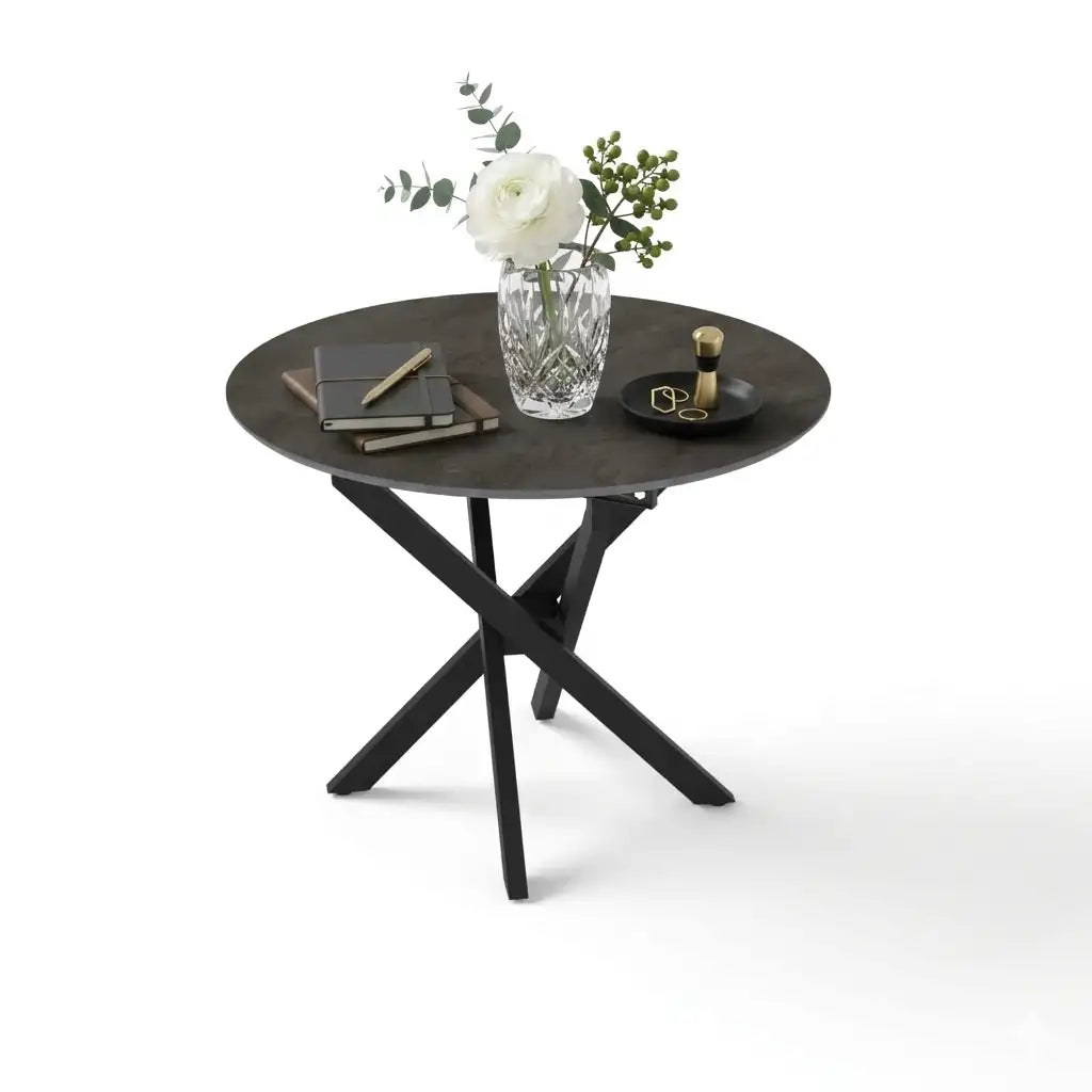 Masa, extensibila bucatarie/living rotunda 95 *95 cm, Ultra – Maxinova (imaginea 12)