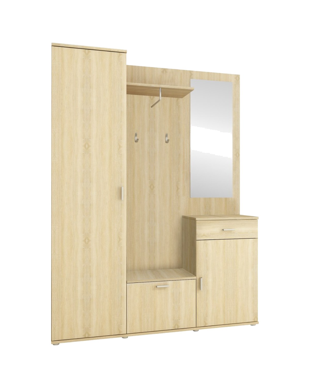 Mobilier hol Amalia, maro, vedere din față