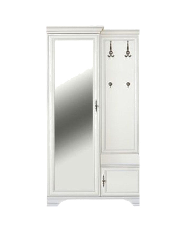 Mobilier hol Kentak, alb, vedere din față