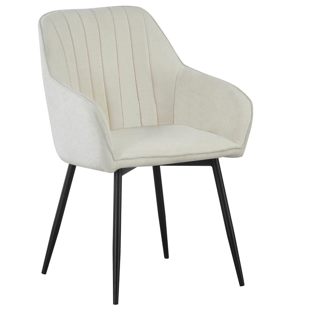 Scaun VAJRO, crem / negru