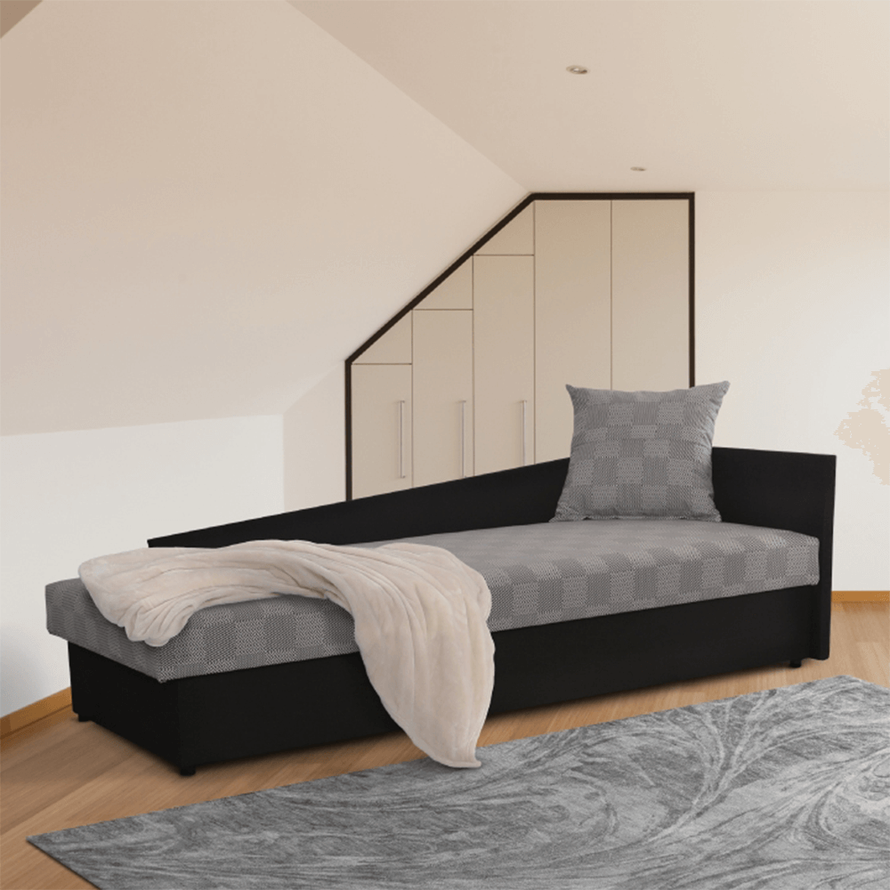 Canapea JUDIT, negru / gri