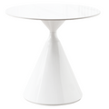 Masa dining VALER, marmura deschis / alb
