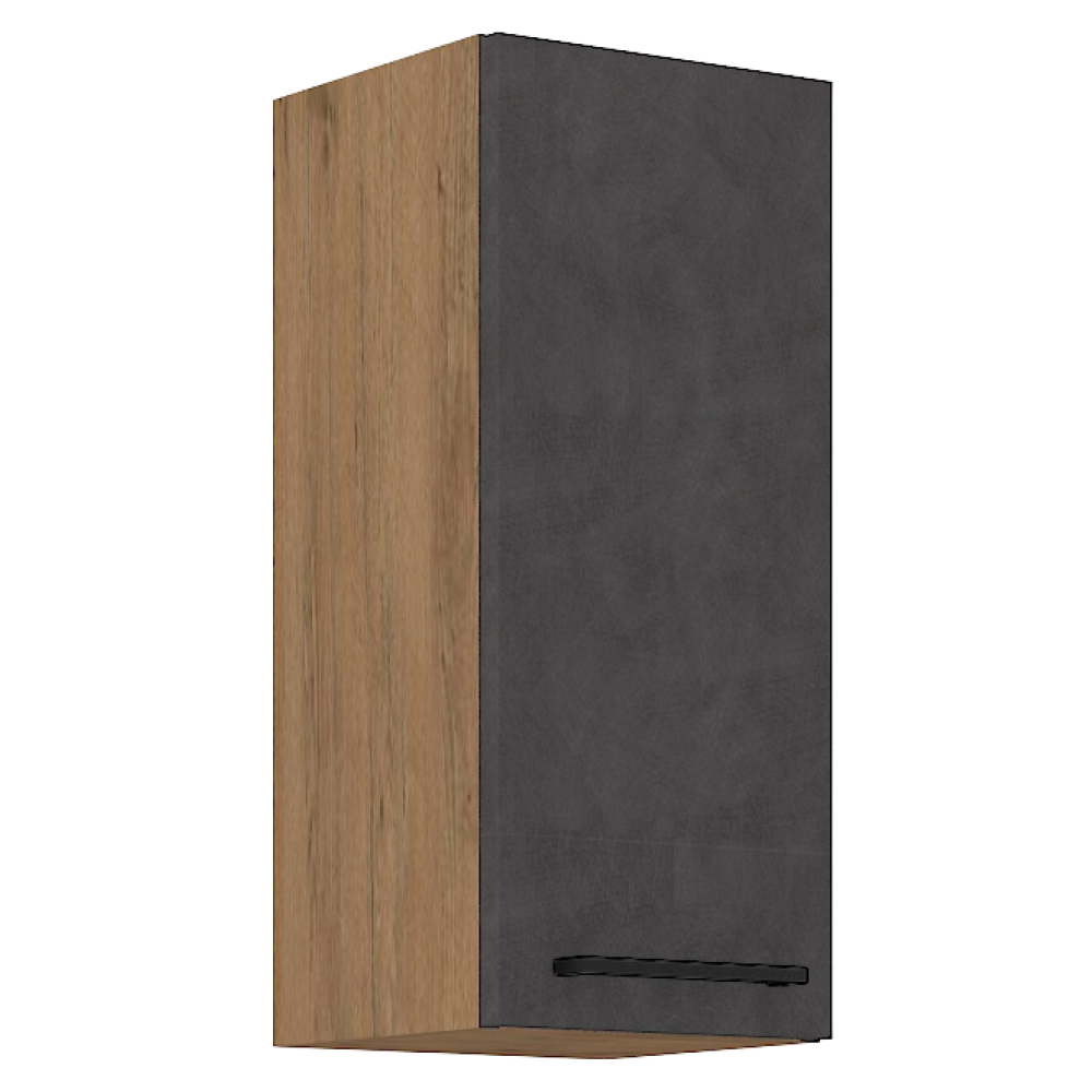Dulap superior VEGA 30 G-72 1F, gri mat/stejar lancelot