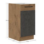 Dulap bucatarie modular VEGA 40 D 1F BB, vedere 3
