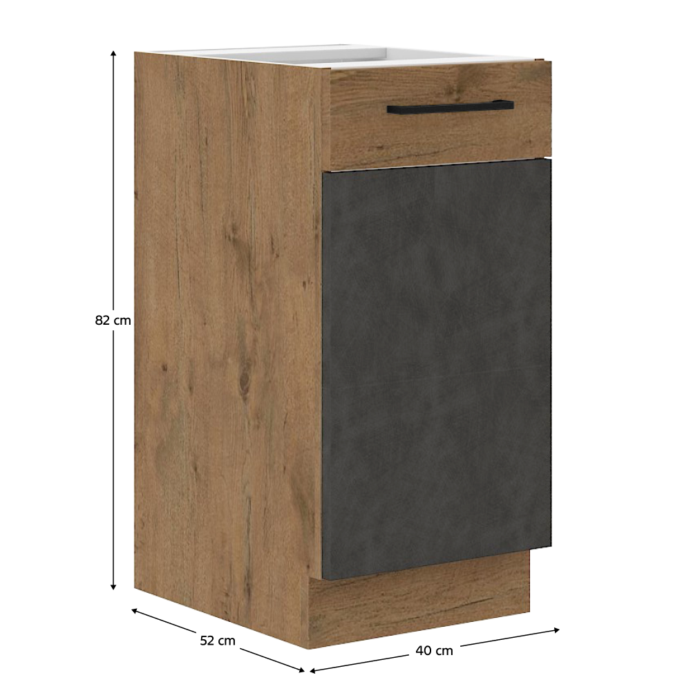 Dulap bucatarie modular VEGA 40 D 1F BB, vedere 3