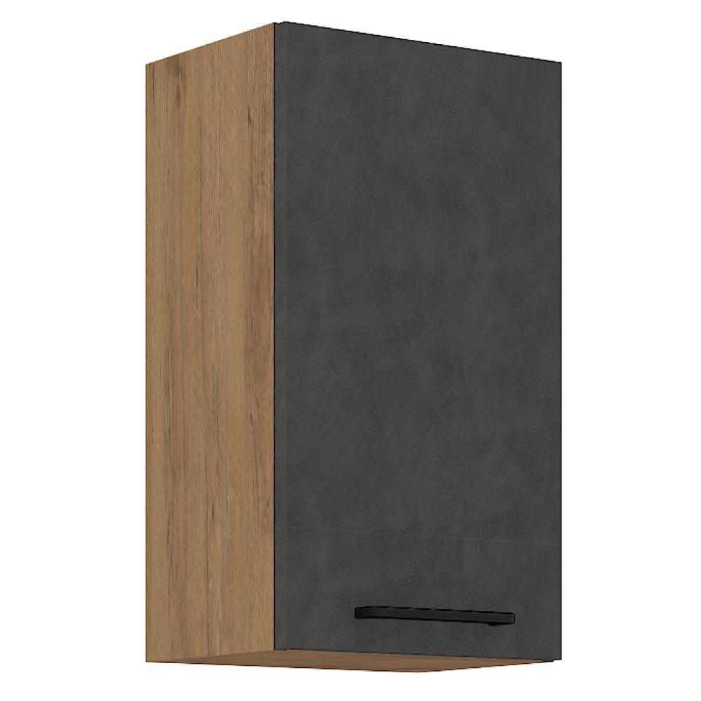Dulap superior VEGA 40 G-72 1F, stejar lancelot/gri mat