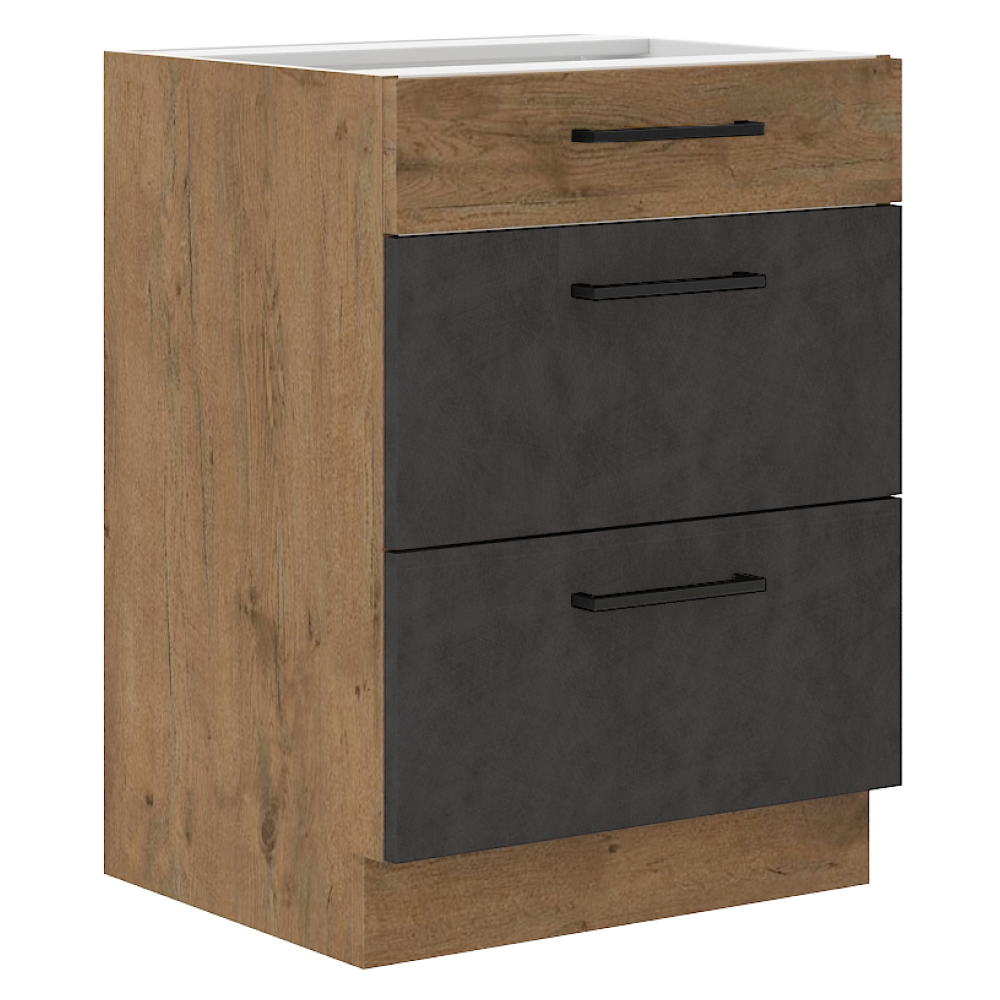 Dulap bucatarie modular VEGA 60 D 3S BB, vedere 2