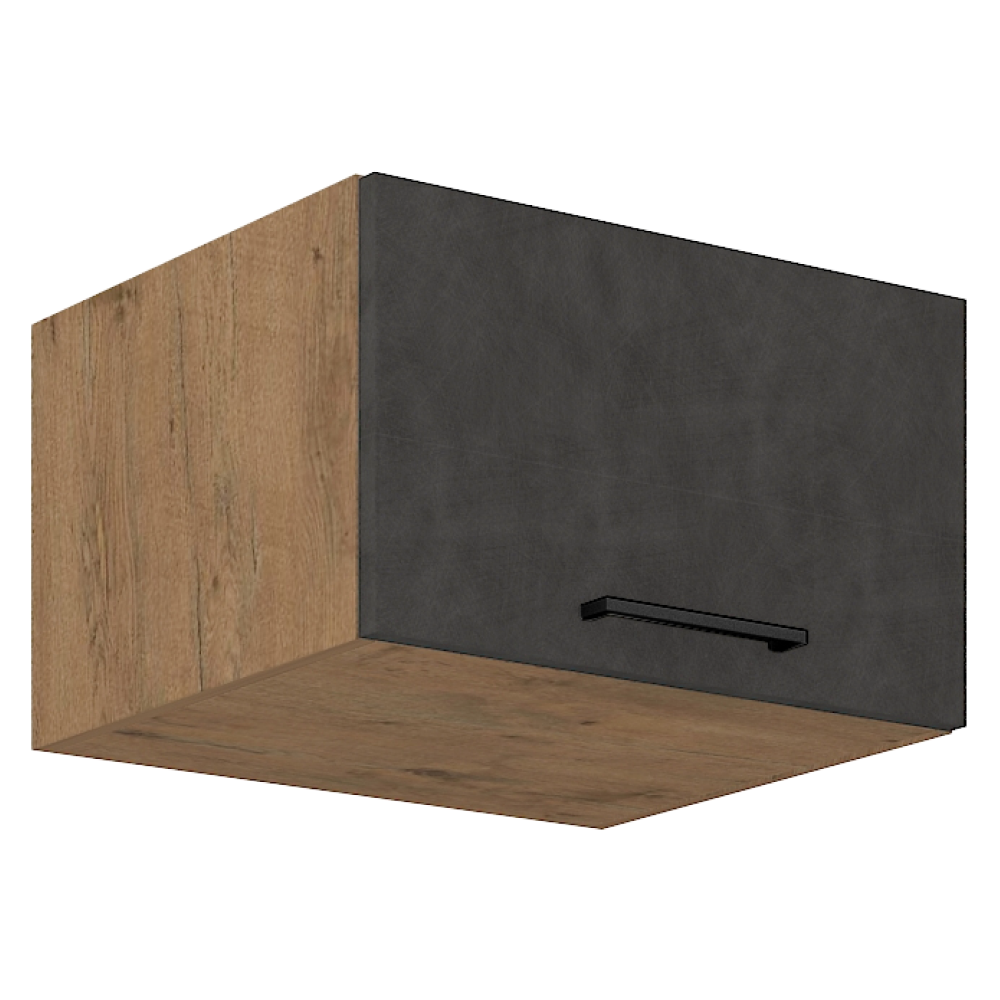 Dulap superior VEGA 60 NAGU-36 1F, stejar lancelot/gri mat