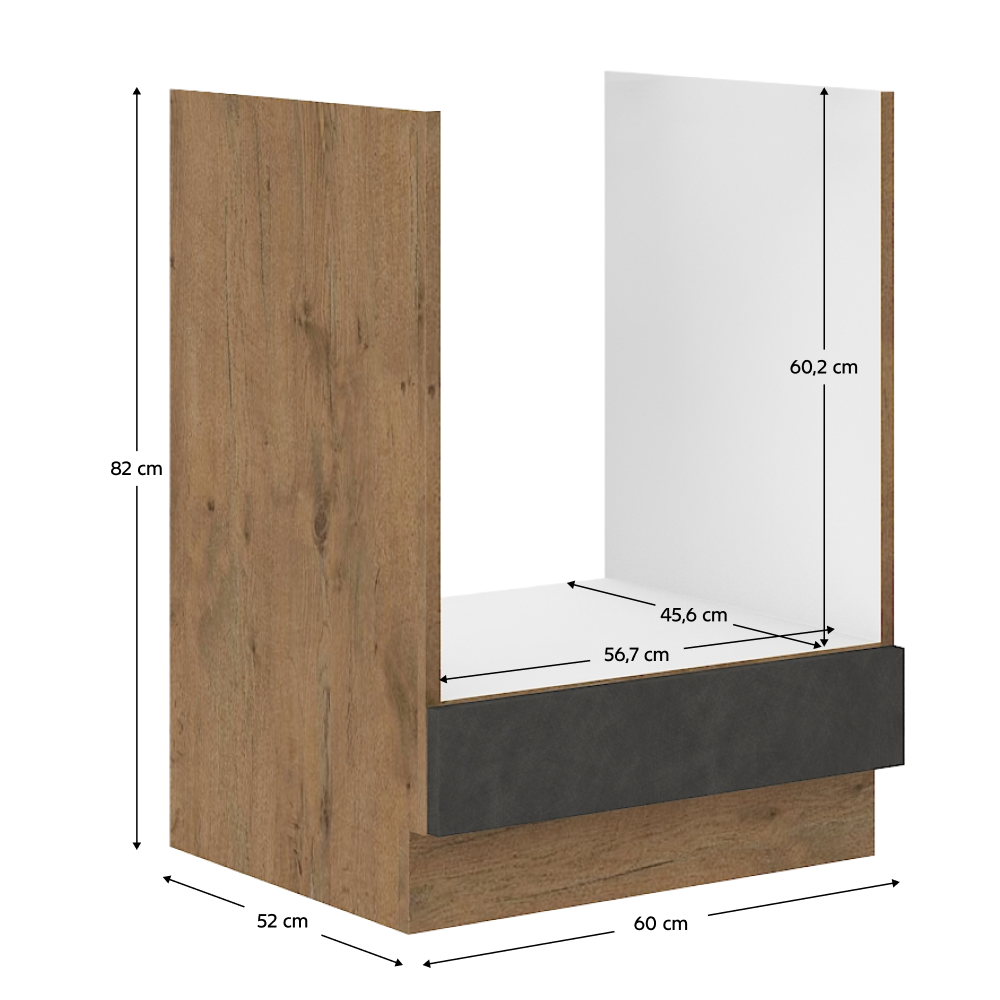 Dulap bucatarie modular VEGA 60 D GAZ BB, vedere 3