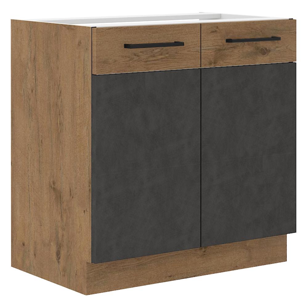 Dulap bucatarie modular VEGA 80 D 2F BB, vedere 2