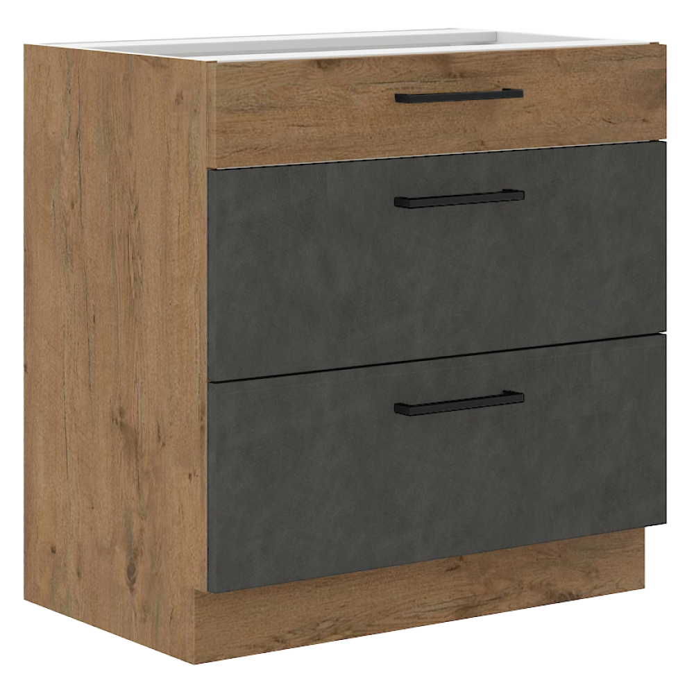 Dulap bucatarie modular VEGA 80 D 3S BB, vedere 2
