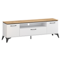 Masuta TV VELIS 2D1S/170, alb/stejar evoke