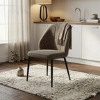 Scaun tapitat living din impermeabila si picioare metalice Velo, vedere 2