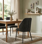 Scaun tapitat living din impermeabila si picioare metalice Velo, vedere 7