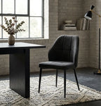 Scaun tapitat living din impermeabila si picioare metalice Velo, vedere 5